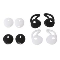 4Pairs Silicone In-ear Headset Earbuds Cover With Ear Hook For Apple Airpods