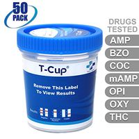 MiCare [50pk] - 7-Panel Multi Drug Test Cup (AMP/BZO/COC/mAMP/OPI/OXY/THC) #MI-TDOA-274