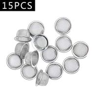 Runyangshi 15pcs 18/8 Stainless Steel Pipe Screen Filters, 1/2 inch Diameter