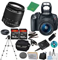Canon EOS Rebel T5i DSLR with 18-55mm IS STM + 2pcs 16GB Memory Card + Camera Case + Card Reader + Tripod + 6pc ZeeTech Starter Set - International Version