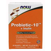 NOW Supplements, Probiotic-10, 10 Billion, with 10 Probiotic Strains and 10 Billion Organisms, Strain Verified, 24 Packets