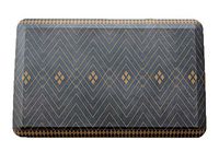 Anti Fatigue Comfort Floor Mat By Sky Mats -Commercial Grade Quality Perfect for Standup Desks, Kitchens, and Garages - Relieves Foot, Knee, and Back Pain (24x70x3/4-Inch, Indigo Deco)