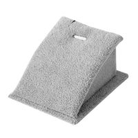 RUZYY Velvet Pendant Necklace Chain Jewelry Display Stand Holder Organizer Show Rack - Gray