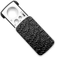 Boutiques / 30X 60X 90X Magnifying Glass Multi Power Small UV Portable Loupe Magnifier with LED Lighted for Jewellery Appraisal and Reading, 133 * 56mm