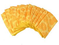 DII Bulk Pack Microfiber Cleaning Towels, 16 by 24-Inch, Lemon, Set of 12