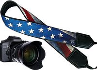 Vintage American Flag Design Camera Strap for Nikon/Canon/Samsung/Fuji Film and Other Standard Cameras Available in Attractive Designs.