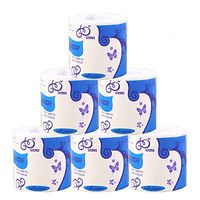 6 Rolls Premium 3-Ply Soft Toilet Paper Bulk, Ultra Cleancare Recycled Toilet Tissue, Strong and Highly Absorbent Toilet Papers for Daily Use
