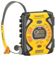 Panasonic RQSW44V Shockwave Personal AM/FM Cassette Player (Yellow)