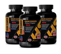 Colon Cleanse Detox Weight Loss - Colon Cleanser 890 MG - Natural Complex - Licorice Root Vitamins - 3 Bottles 270 Capsules