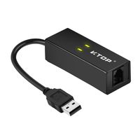 V.TOP External V.92 56K Dial Up USB Fax Modem with RJ11 Cable - Internet Modem Fax to Receive/Send Fax via Fax Machine for Windows xp / 7/8.x & Mac OS 10.9 to 10.10