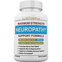 Neuropathy Support Supplement - Nerve Pain Relief with 600 mg Alpha Lipoic Acid Daily Dose - Diabetic Peripheral Neuropathy - Feet Hand Legs Toe Maximum Strength Nerve Renew Repair Formula, 120 Caps