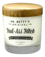 Ms. Betty's Original Bad-Ass Vegan Soy Candle (11 ounce jar) (Bad-Ass Bitch, Mandarin & Mimosa)