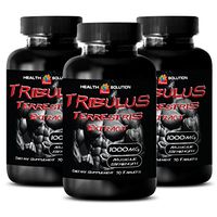 Tribulus Bodybuilding - Tribulus Terrestris Extract 1000mg Muscle Strength - Testosterone Natural (3 Bottles 270 Tablets)