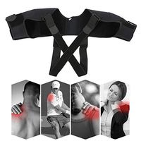 Filfeel Shoulder Support, Adjustable Breathable Shoulder Brace Correction Belt for Shoulder Posture Support (M)