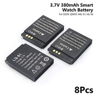 3.7V Rechargeable Li-ion Polymer Battery for Smart Watch DZ09 QW09 W8 8Pcs