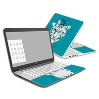 MightySkins Skin Compatible With HP Chromebook 14 (2014) - White Tiger | Protective, Durable, and Unique Vinyl Decal wrap cover | Easy To Apply, Remove, and Change Styles | Made in the USA
