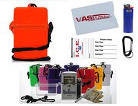 Waterproof Cigarette Case, with BIC Lighter Carabiner - ORANGE & Bonus RFID Protection! (ORANGE CASE)