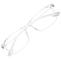 AOO Computer Blue Light Blocking Glasses for Women Men,Anti Eyestrain UV Filter Lens Lightweight Frame - 0.0 Diopter (Transparent)