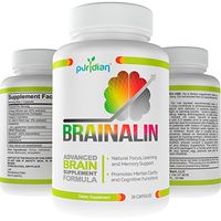 Brain Supplement Nootropics Natural Supplements Brainalin Memory Support and Supercharges Your Memory and Sharpens Your Focus 365 Day 100% Guarantee!
