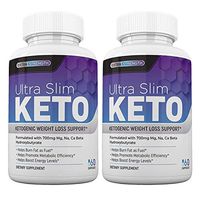 Ultra Slim Keto Natural Weight Loss Pills | Burn Fat Fast, Boost Energy and Metabolism | Keto Diet Exogenous Ketones Supplement for Men & Women (60 Capsules) (2)