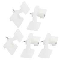 uxcell 5pcs RC Aircraft Spare Parts Plastic Adjustable Hatch Hinge 27x10x11mm