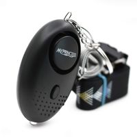 MYPRINCESS Portable Self Defense Personal Alarm with Lanyards (Black)