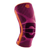 Bauerfeind Sports Knee Support - Knee Brace for Athletes with Medical Grade Compression - Stabilization and Patellar Knee Pad (Pink, L)