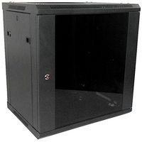 12U-High 18''-Deep 19''-Wide Wallmount Cabinet Enclosure Network Rack Locking Glass Door