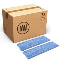 Bulk 18" Premium Microfiber Wet Mop Pad | Wholesale Professional Microfiber Mop Pad Refills | Case Quantity (72 Count)