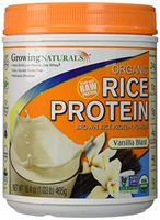 Growing Naturals Organic Raw Rice Protein - Vanilla Blast - 16.4 oz