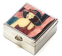 Speert Durable & Portable Metal Pill Boxes Model 9350 in Pewter