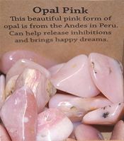 Pink Opal Tumblestones x 6