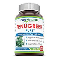 Pure Naturals Fenugreek Seed Supplement, 610 Mg (360 Capsules) - *Supports Healthy Metabolism & Women's Health* Promotes Digestive Health*
