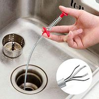 Multifunctional Cleaning Claw,Pressure-type Cleaning Hook,Bendable Sewer Drain Cleaning Brush,Drain Snake Hair Drain Clog Remover (60cm)