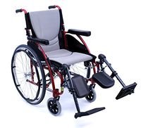 Karman S-ERGO115F20R-E Wheelchair with Elevating Legrest, Rose Red, 20" x 17", 25 Pound