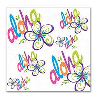 4 Packs Hawaiian Cocktail Beverage Paper Party Napkins Bold Aloha