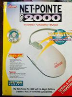 Net-Pointe 2000 Pro Internet Mouse - Serial 9 Pin + PS/2 Connections - Great Legacy Vintage Mouse