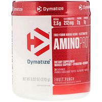Dymatize AminoPro Endurance Amplifier Powder, Reinforced with Electrolytes & Amino Acids, Fruit Punch, 9.52 Ounce