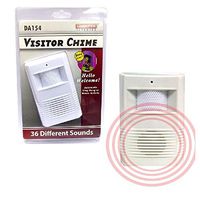 Wireless Motion Sensor Visitor Chime With 36 Different Sounds