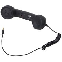 ttnight 3.5 MM Handset Retro Radiation Proof Phone Receiver Socket for Android/iOS Mobile Phone(Black)