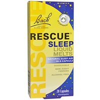 Bach Rescue Sleep Liquid Melts, 28 Dissolvable Capsules (Pack of 2)