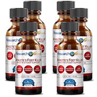 Research Verified Athlete's Foot Killer - 6 Bottles - Top Athlete's Foot Relief - 25% Undecylenic Acid and Tea Tree Oil. Reduce Infection Duration, Frequency and Severity. 100% Money Back Guarantee!