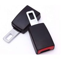 BROADREAM Car Buckles - (7/8" Metal Tongue) Safety Certified Universal Car Extension Socket Buckles Connector, Automotive Metal Belt Extender-2 Packs