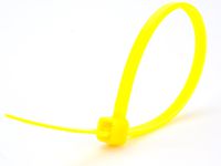 4 Inch Yellow Miniature Nylon Zip Tie - MS3367-4-4 - 100 Pack
