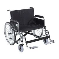 Drive Medical STD28ECDFA-SF Sentra Ec Heavy Duty Extra-Extra-Wide Wheelchair, Black