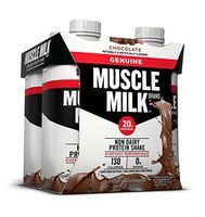 Muscle Milk Genuine Protein Shake, Chocolate, 20g Protein, 11 FL OZ, (Pack of 4)