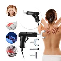 Electric Chiropractic Adjusting Tool Therapy Spine Activator Massager Black Good for Scoliosis Thoracic Spondylosis Cervical Spondylosis Body Treatment (Black)