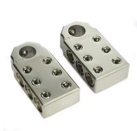 Pair of Voodoo Car Audio SAE Top Post (6) 1/0 & 4 Gauge BATTERY TERMINAL Pair