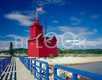 Hi-Look Microfiber Cleaning Cloth - Holland Harbor Lighthouse, Michigan