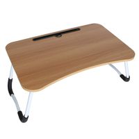 Lataw Bed Tray Foldable Portable Laptop Multifunction Study Desk Small Breakfast Tray Computer Table (Khaki)